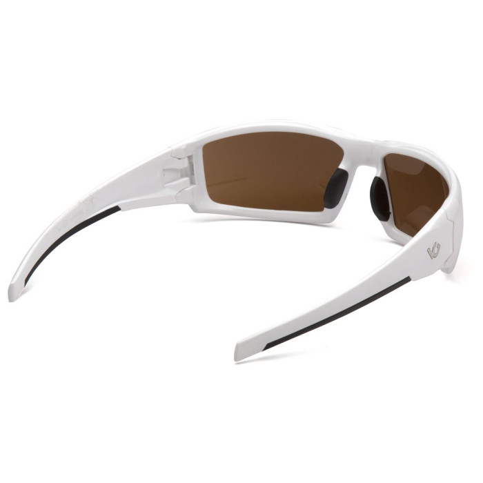 Очки Venture Gear Pagosa White (bronze) коричневые в белой оправе  