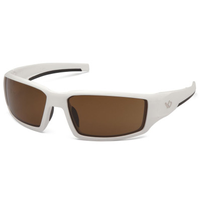 Очки Venture Gear Pagosa White (bronze) коричневые в белой оправе