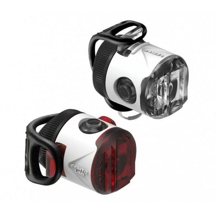 Комплект велофар Lezyne FEMTO USB DRIVE PAIR белый 15/5 люменов Y13  