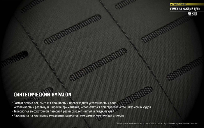 Сумка EDC, тактическая Nitecore NEB10 Cordura 1050D, cерая  