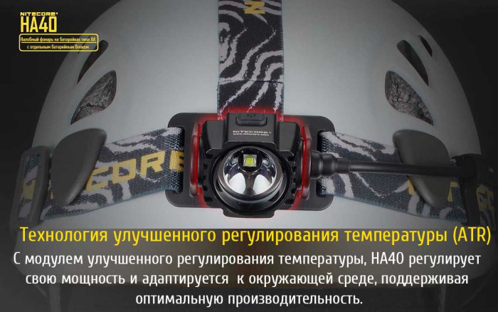 Фонарь налобный Nitecore HA40  