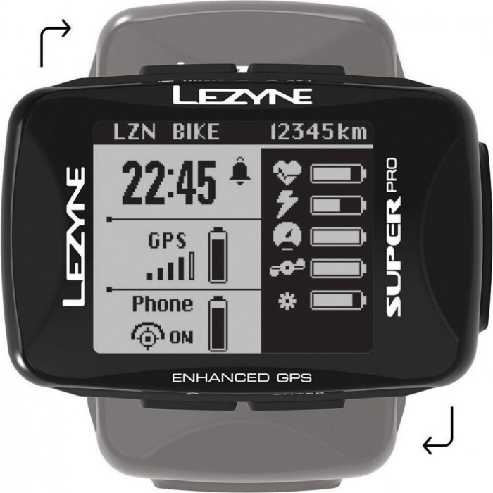 Компьютер Lezyne SUPER PRO GPS HR LOADED Y13 черный  