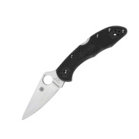 Нож Spyderco Delica 4 Flat Ground (черный)