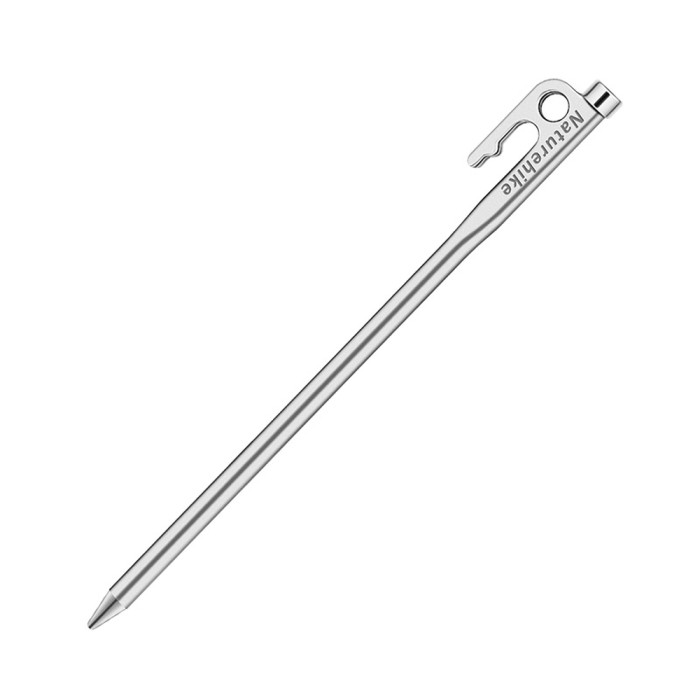 Колышек стальной Naturehike NH19PJ014, 20 см, серый  