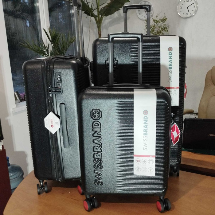 Чемодан Swissbrand Enstone (L) Black (SWB_LHENS001L)  