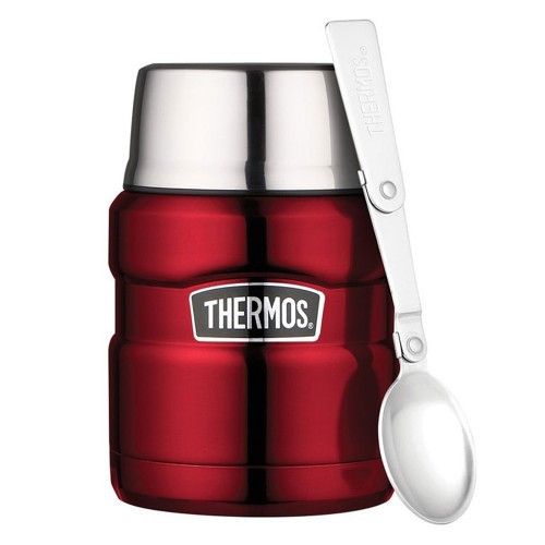 Термос для еды Thermos с ложкой 470мл красный (173021)  