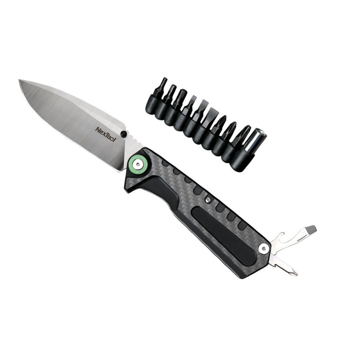 Многофункциональный нож Xiaomi NexTool 3 в 1 NE20021 Black (6945064210863) (открытая упаковка/витринный образец)  