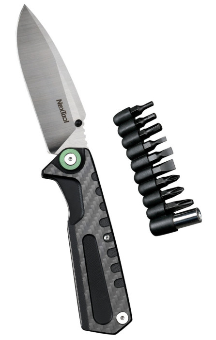 Многофункциональный нож Xiaomi NexTool 3 в 1 NE20021 Black (6945064210863) (открытая упаковка/витринный образец)  