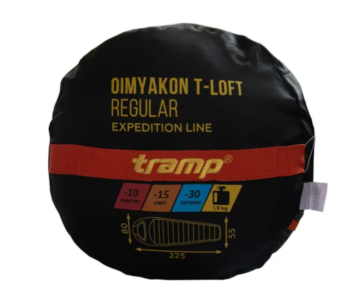 Спальный мешок Tramp Oimyakon Regular кокон левый TRS-048R-L  