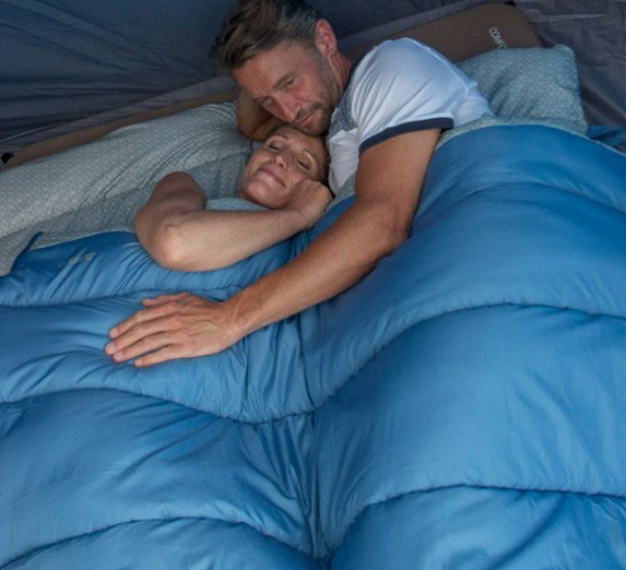 Спальный мешок Vango Era Double/+5°C Bluestone Grass Print Twin (SBRERA BAVS68)  