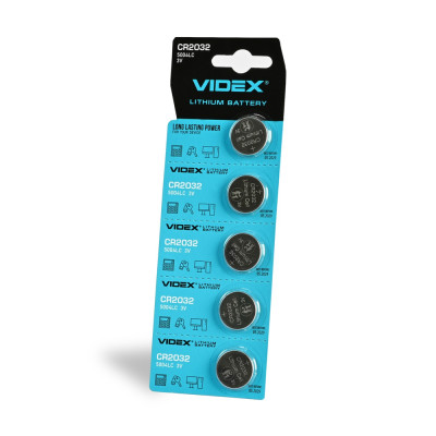 Батарейка литиевая Videx CR2032 5pcs BLISTER CARD