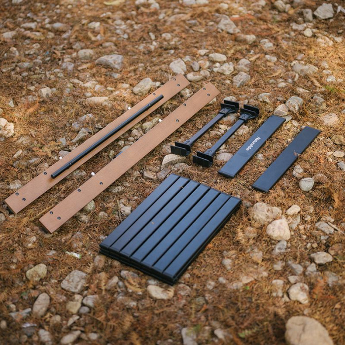 Стол раскладной комбинированный Naturehike NH21JU011, алюминий/бук  
