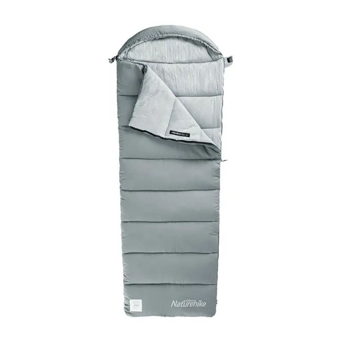 Спальник с капюшоном Naturehike M300 NH20MSD02, левый, серый  