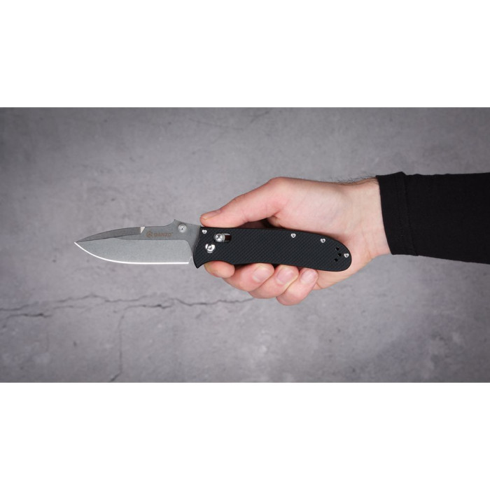 Нож складной Ganzo D704-BK черный (D2 сталь)  