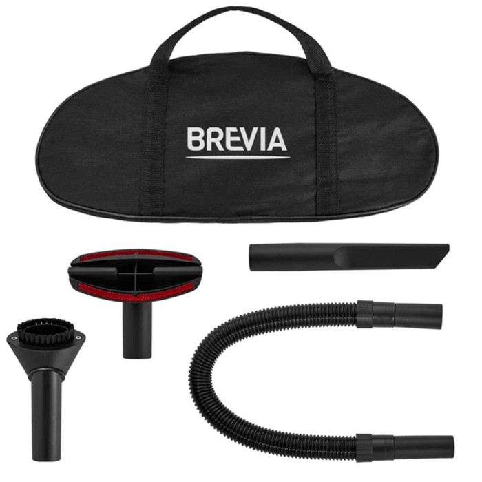 Пылесос автомобильный Brevia, 150Вт, 4.5кПа, HEPA фильтр, серый  