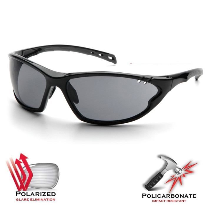 Очки Venture Gear PMXCITE Polarized (gray) черные  