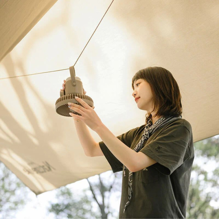 Вентилятор с ночником Naturehike NH22ZM001, темно-зеленый  