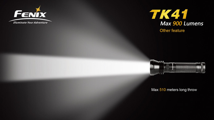 Тактический фонарь Fenix TK41 , серый, XM-L U2 LED, 860 люмен  