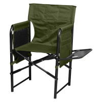 Складное кресло Time Eco Режиссерское с полкой, 7054 (зеленое)