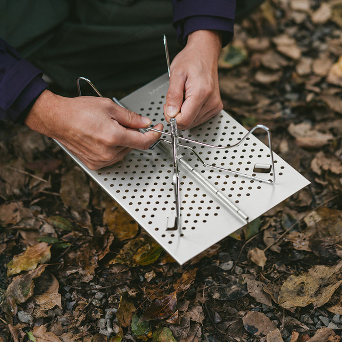 Складной стол Naturehike CNK2450JJ024, 31х21 см, алюминий, серый  