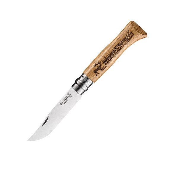 Нож Opinel №8 VRI Animalia Олень, дуб (002332) 