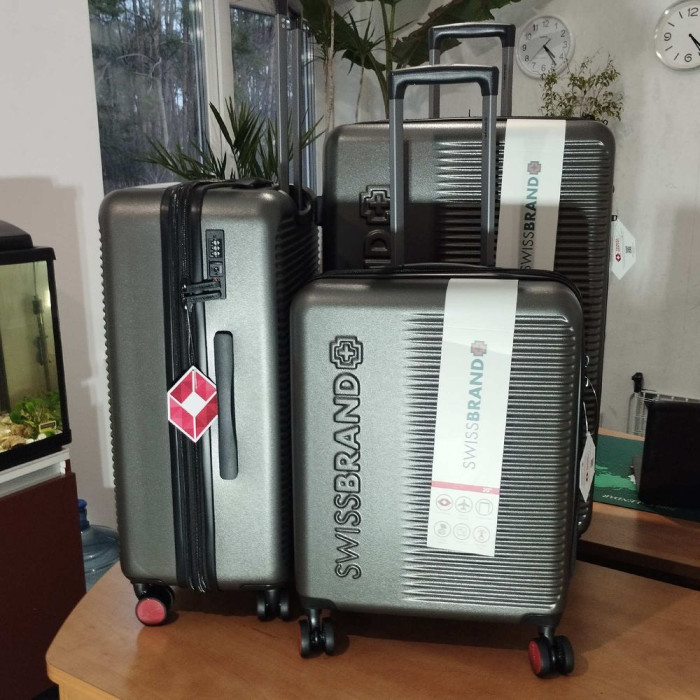 Чемодан Swissbrand Enstone (L) Grey (SWB_LHENS801L)  