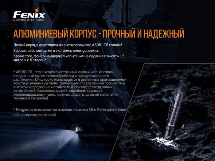 Фонарь ручной Fenix ​​PD32 V2.0 (поврежденная упаковка)  