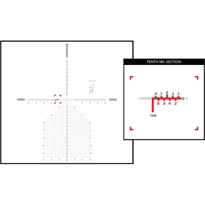 Прицел Primary Arms PLx 6-30×56, F1, ACSS Athena BPR Mil, 0.1 Mil, (Illuminated) black  