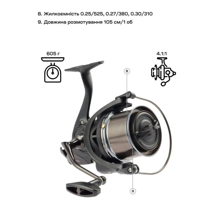 Катушка Brain Mission SE Reel 8000 12+1 BB 4.1:1  