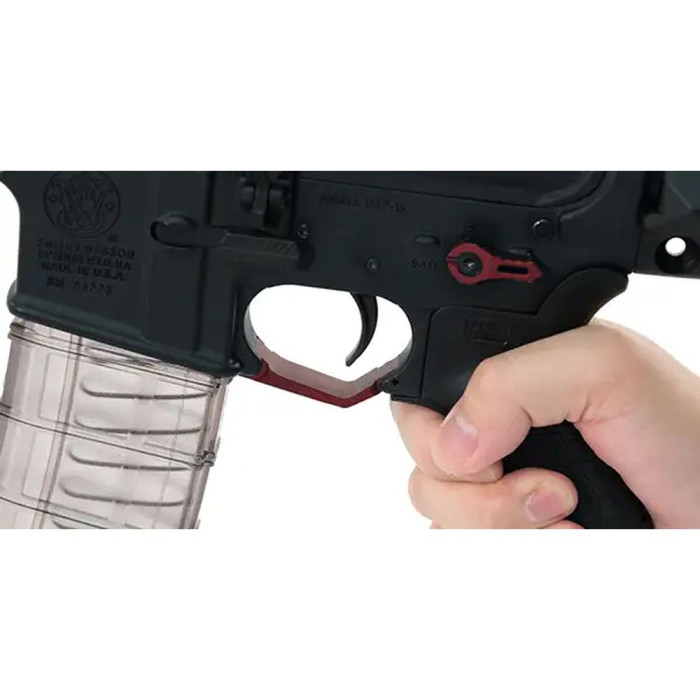 Спусковая скоба Leapers AR15 увеличенная matte red  