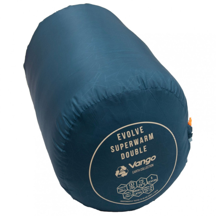 Спальный мешок Vango Evolve Superwarm Single/+2°C Moroccan Blue Left (SBREVOLVEM23TJ8)  