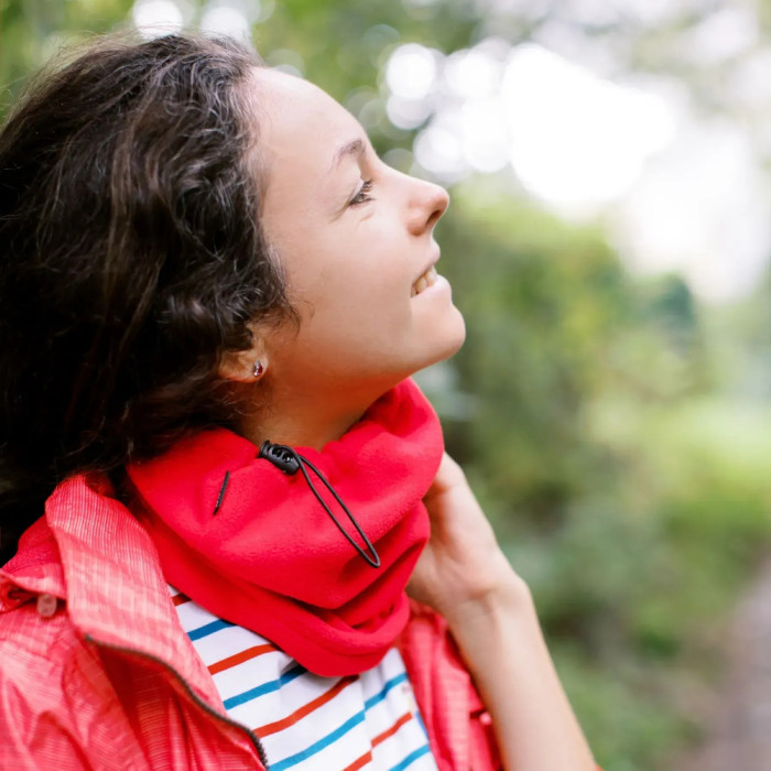 Повязка флисовая Tribe Neck Warmer с затяжкой T-KF-0020 OS, red  