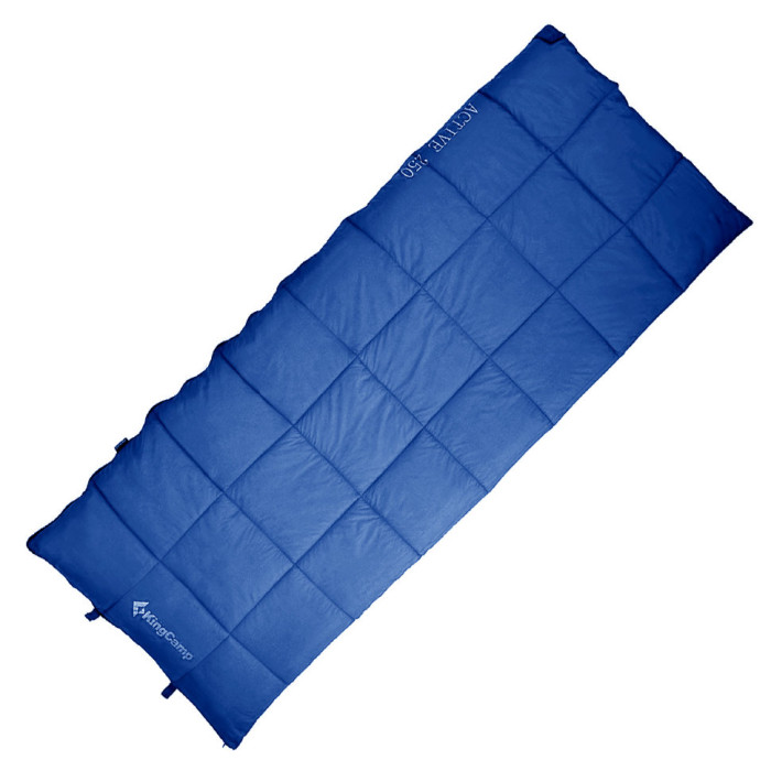 Спальный мешок KingCamp Active 250 (KS3103), синий, правый  