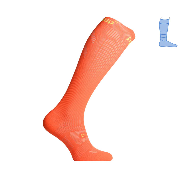 Компрессионные гольфы защитные летние Protector LongDry+ PRO оранжевые L 44-47  