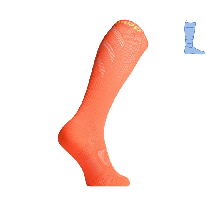 Компрессионные гольфы защитные летние Protector LongDry+ PRO оранжевые L 44-47  