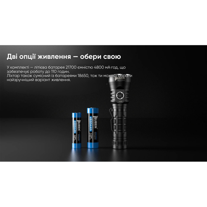 Фонарь Wuben A22, черный  