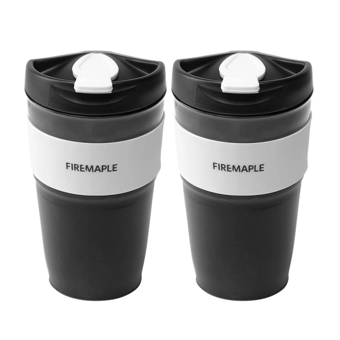 Складная силиконовая кружка Fire-Maple Silicone Collapsible Coffee Cup 350 мл, серая  