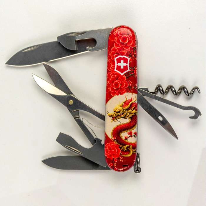 Складной нож Victorinox CLIMBER ZODIAC Китайский красный дракон 1.3703.Z3250p  