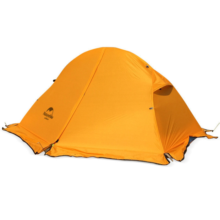 Палатка сверхлегкая одноместная с футпринтом Naturehike Cycling 1 NH18A095-D, 210T, оранжевая  