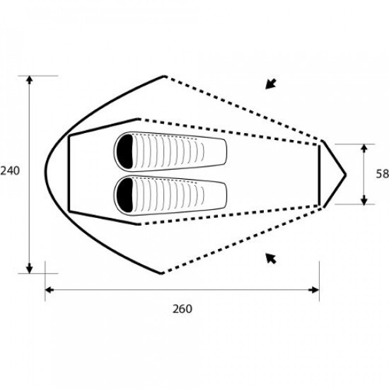 Палатка Trimm Bivak - 2, песочная  