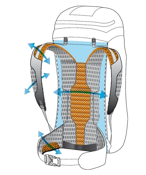 Рюкзак туристический Ferrino Triolet 32+5 Orange (926456)  