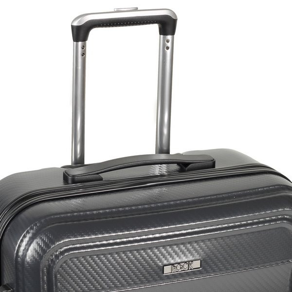 Чемодан Rock Amethyst, серебристый (размер S)  