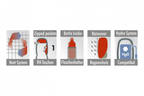 Рюкзак туристический High Peak Nexia 22 (Orange)  