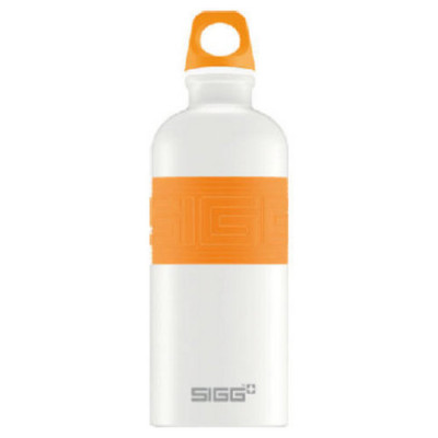 Бутылка для воды SIGG CYD Pure White Touch, 0.6 л (оранжевая)