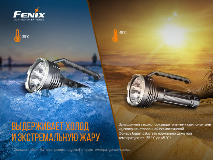 Поисковый фонарь Fenix LR80R Luminus SST70, 18000 лм  
