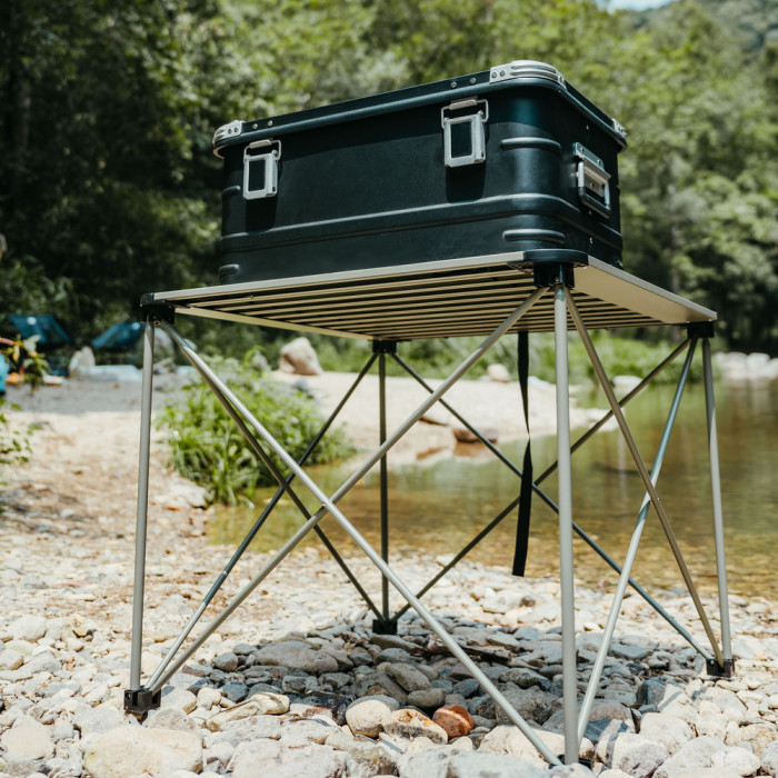 Складной стол Naturehike CNK2450JJ013, L, алюминий, серый  