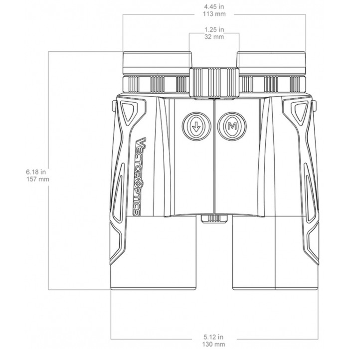 Бинокль с дальномером Vector Optics Paragon 10x42 Rangefinder 2285 м  