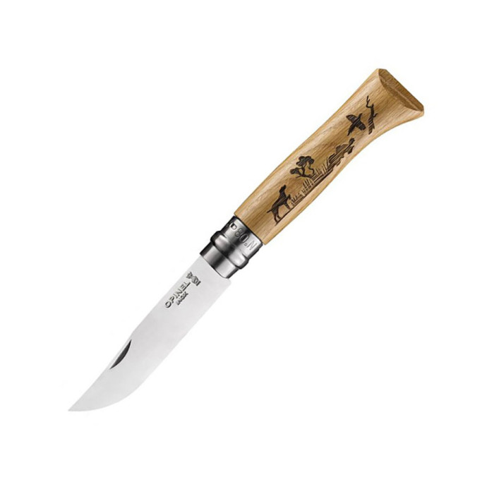 Нож Opinel №8 VRI Animalia Собака, дуб (002335) 