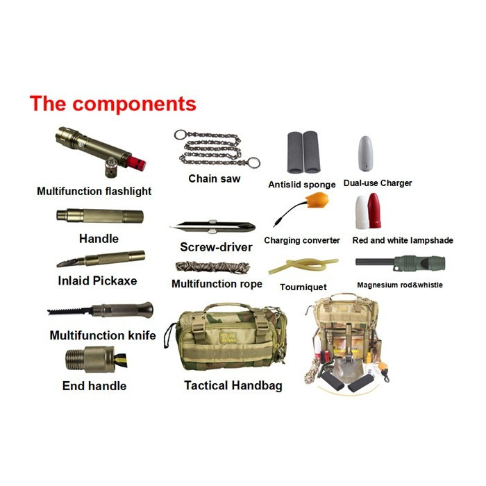 Мультифункциональная тактическая лопата Kyson KS-802  
