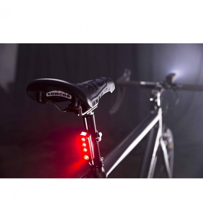 Мигалка задняя Knog Blinder Mob V The Face Black 44 Lumens  